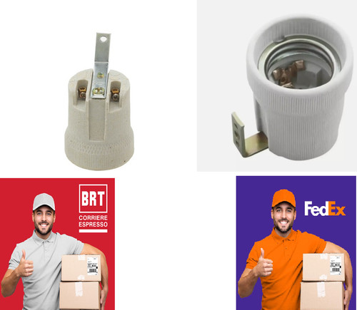 Portalampada ceramica e27 - portalampada, in