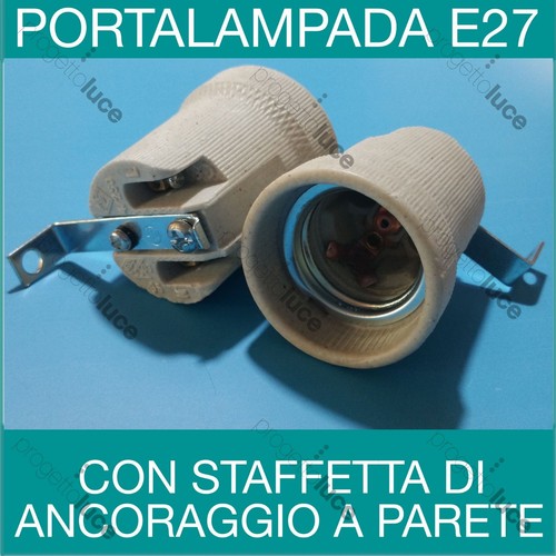 Portalampada ceramica e27 - ceramica,